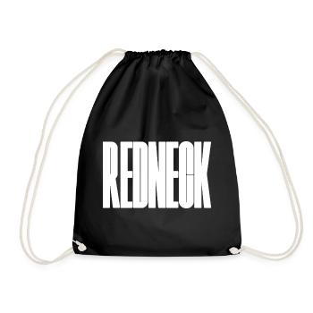 Redneck - großes, mutiges und lustiges typografisches Design - Turnbeutel - Schwarz - Vorne