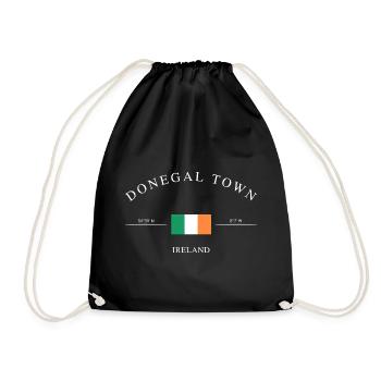 Dongal Town, Irlande – Souvenirs et cadeaux de vacances - Sac de sport léger - noir - Devant