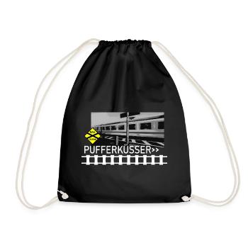 PUFFERKÜSSER - Drawstring Bag - black - Front
