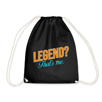 Légende ? C’est moi. – T-shirt streetwear premium - Sac de sport léger - noir - Devant