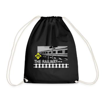 THE RAILWAY - Turnbeutel - Schwarz - Vorne