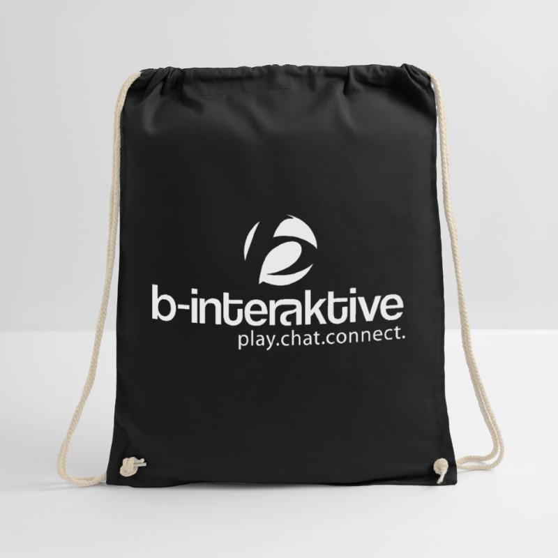 b-interactive logo Drawstring Bag