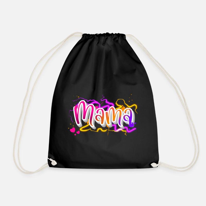 Mama - Turnbeutel - Schwarz