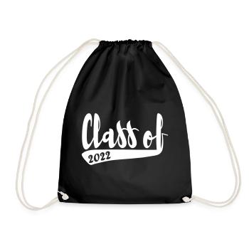Class of 2022 schlicht vintage Design - Turnbeutel - Schwarz - Vorne