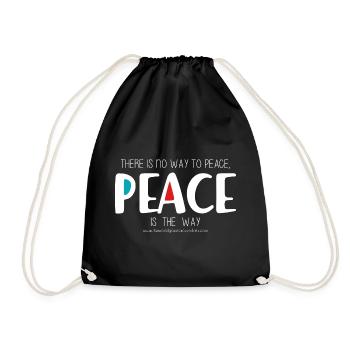 Peace 2 (dark) - Drawstring Bag - black - Front