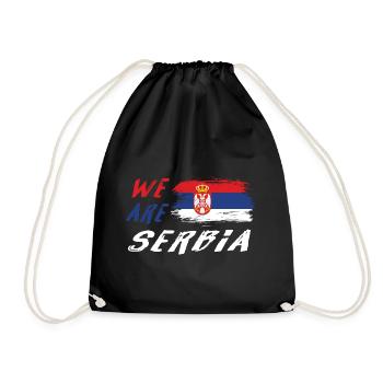 Nous sommes la Serbie - Sac de sport léger - noir - Devant