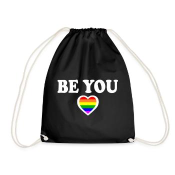 Be you - Drawstring Bag - black - Front