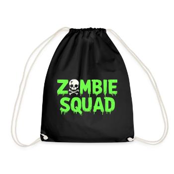 Zombie Squad – Spooky Halloween Team - Drawstring Bag - black - Front