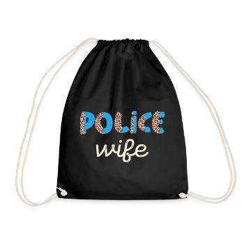Police Femme Imprimé Léopard - Sac de sport léger - noir - Devant