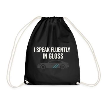 Auto Detailer Buffer Pro Paint - Drawstring Bag - black - Front