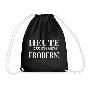 Aujourd’hui, je me suis laissé conquérir ! - Sac de sport léger - noir - Devant