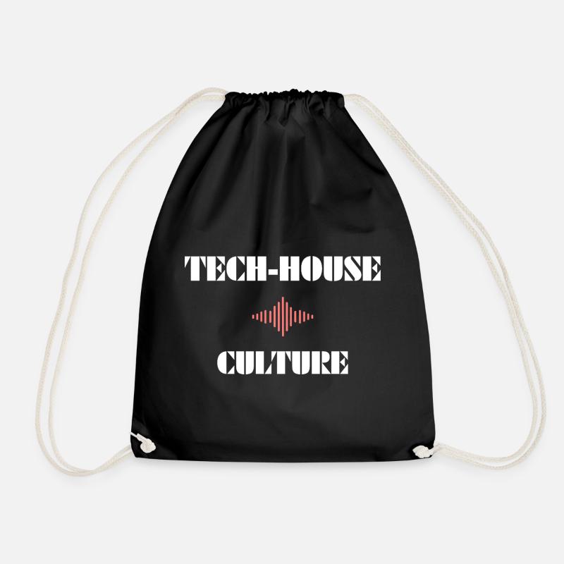 Tech House Culture - Turnbeutel - Schwarz
