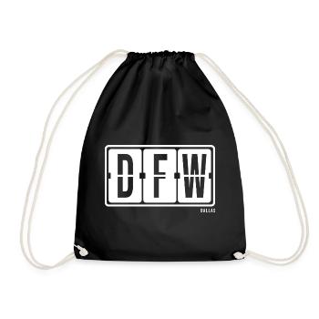 Dallas DFW, sweat à capuche, casquette, tasse souvenir de la ville - Sac de sport léger - noir - Devant