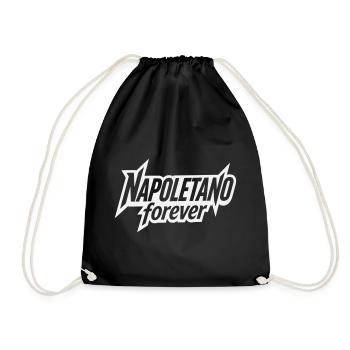 Napoletano Forever - Napoli Logodesign - Turnbeutel - Schwarz - Vorne