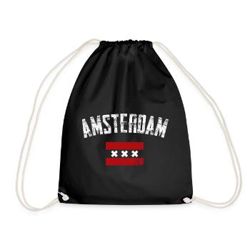 Amsterdam Bold Crest Tee - Sac de sport léger - noir - Devant
