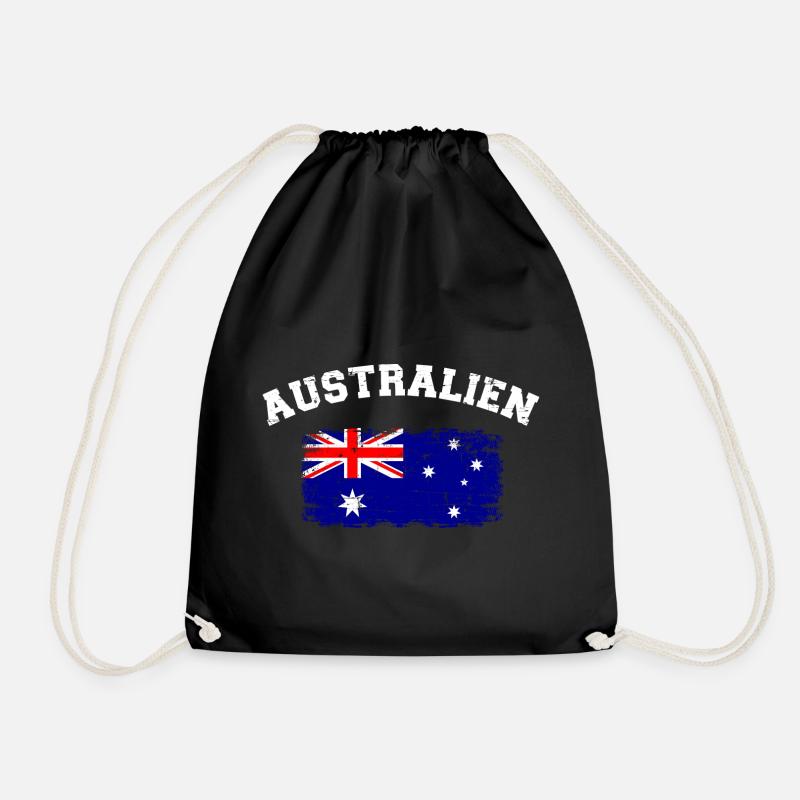 Australien - Turnbeutel - Schwarz