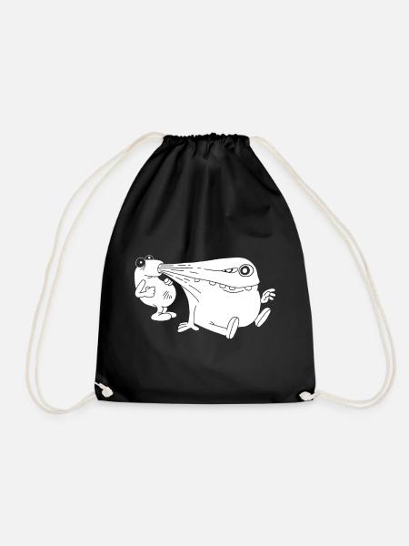 Monstre blanc aspirateur d'énergie - Sac de sport léger - noir