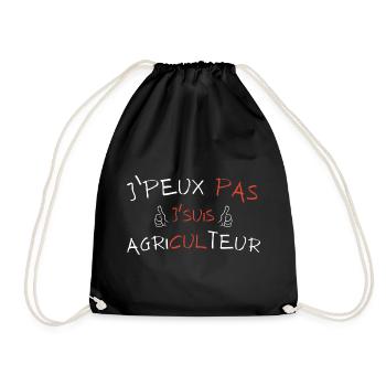 J'peux pas j'suis Agriculteur - Sac de sport léger - noir - Devant