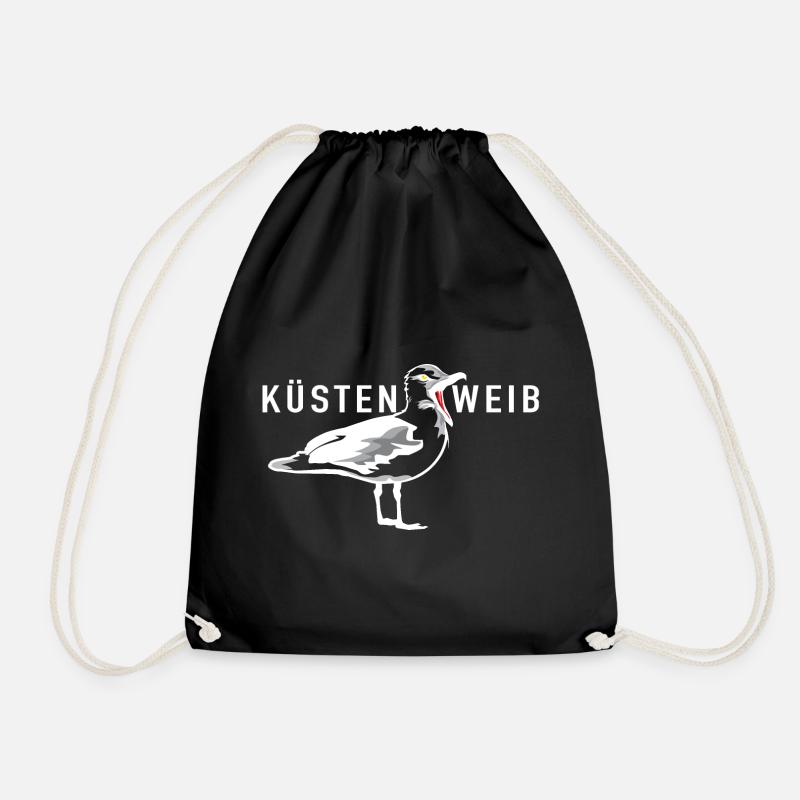 Küstenweib - Turnbeutel - Schwarz