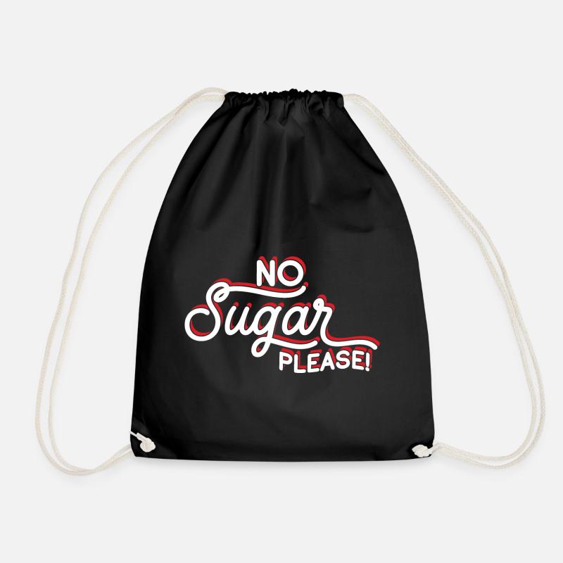 Anti-Sügar Flashing Passion Message - Drawstring Bag - black