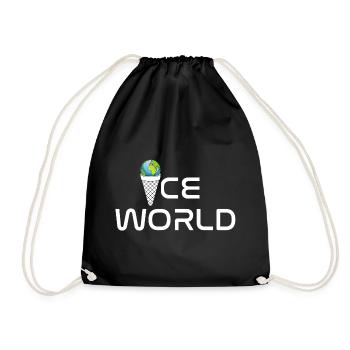 World - Drawstring Bag - black - Front