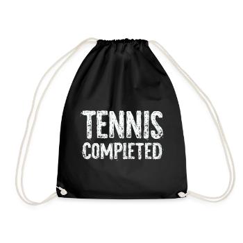 Chemise de tennis Sweat à capuche Tennis Terminé - Sac de sport léger - noir - Devant