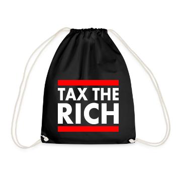 Tax the rich - Sac de sport léger - noir - Devant