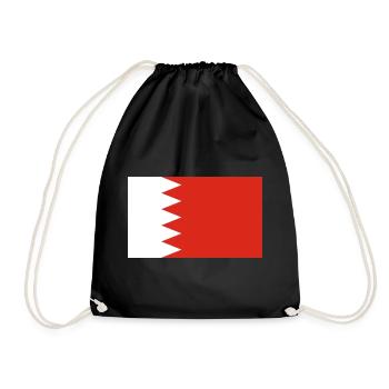 Bahrain - Drawstring Bag - black - Front