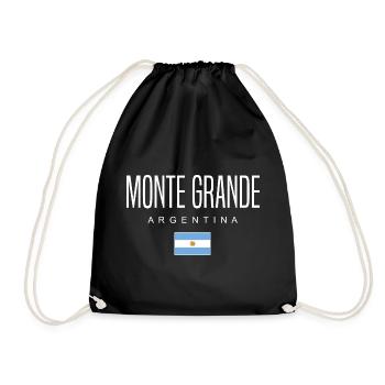 Monte Grande Argentina Argentinian - Drawstring Bag - black - Front