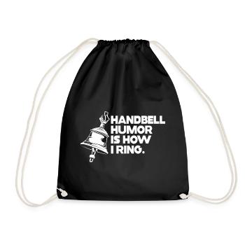 Choir Music Instrument Handbell Choir - Drawstring Bag - black - Front