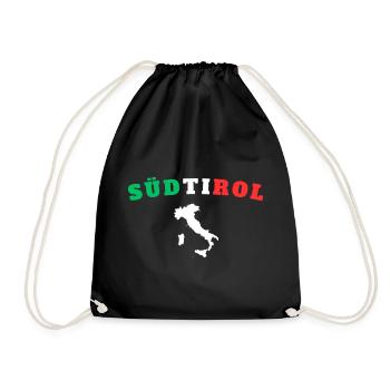 Südtirol - Turnbeutel - Schwarz - Vorne