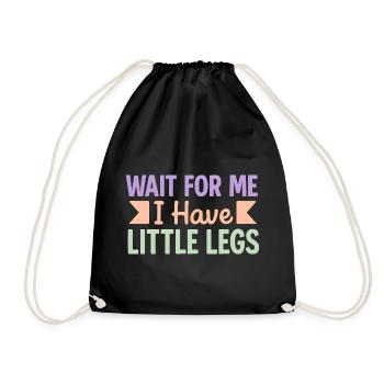 Cute Saying Humor Meme Funny Gift Idea - Drawstring Bag - black - Front
