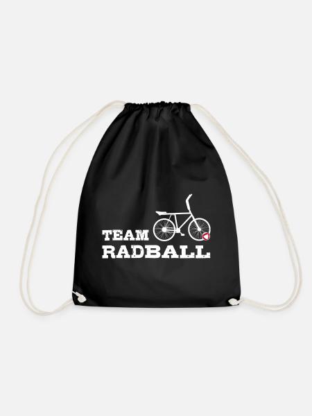 Team Radball, Radballer, Hallenradsport - Turnbeutel - Schwarz