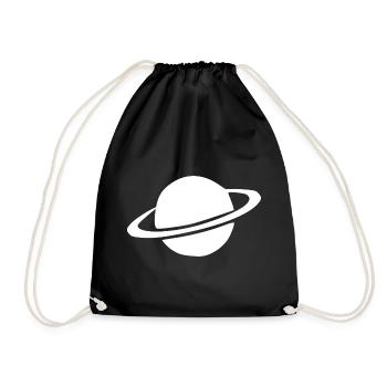 Space Astronaut Gift - Drawstring Bag - black - Front