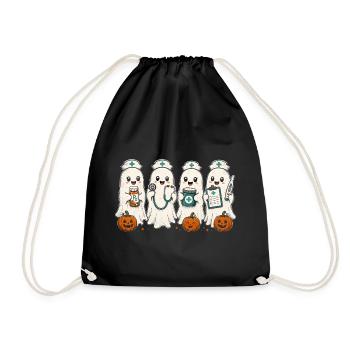 Nurse Nurse Halloween - Drawstring Bag - black - Front