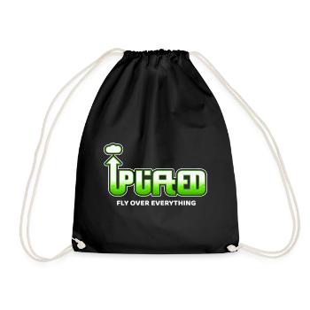 Uplifted - Fly Over Everything - Drawstring Bag - black - Front