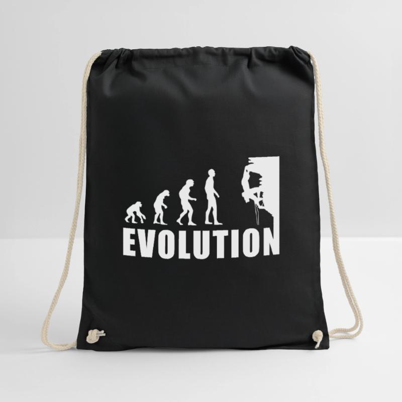 EVOLUTION Klettern Bergsteigen Climbing Geschenk Turnbeutel