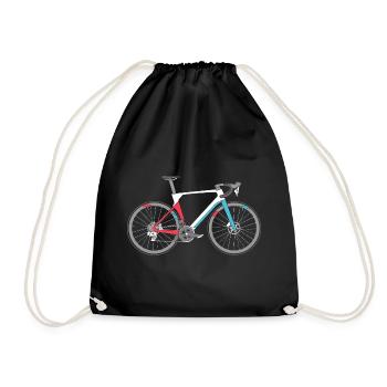 Vélo de route Vélo de vélo de route Symbole de vélo de route Couleurs - Sac de sport léger - noir - Devant