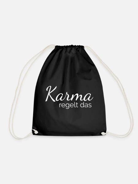 Le karma règle le - Sac de sport léger - noir