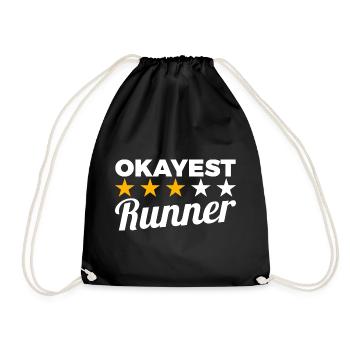 Coureur moyen - Sac de sport léger - noir - Devant