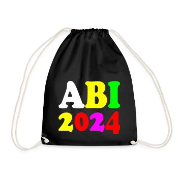 Abi 2024 - Turnbeutel - Schwarz - Vorne