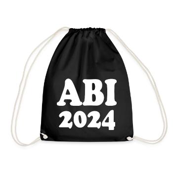 Abi 2024 - Turnbeutel - Schwarz - Vorne