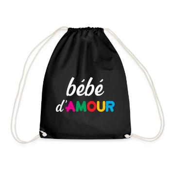 bébé d'Amour - Sac de sport léger - noir - Devant