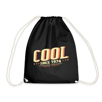 Cool since 1974 - Drawstring Bag - black - Front