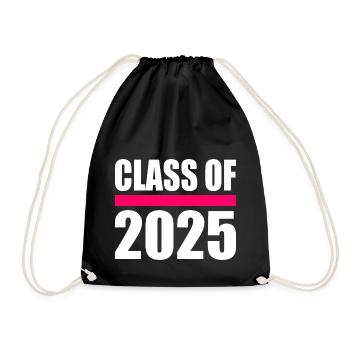Class of 2025 - Turnbeutel - Schwarz - Vorne