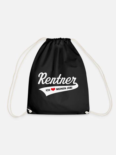 Rentner – Ich Liebe Meinen Job! (Ruhestand / 3C) - Turnbeutel - Schwarz