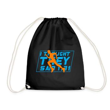 Courir Je pensais qu’ils avaient dit 1.31 Marathon - Sac de sport léger - noir - Devant