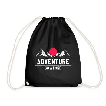 L’aventure vous attend : Partez à l’aventure, faites de la randonnée, des sentiers naturels - Sac de sport léger - noir - Devant