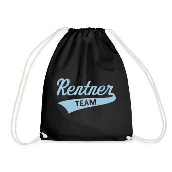 Équipe des retraités (équipe senior / bleu ciel) - Sac de sport léger - noir - Devant