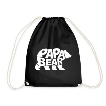 Papa Ours - Sac de sport léger - noir - Devant